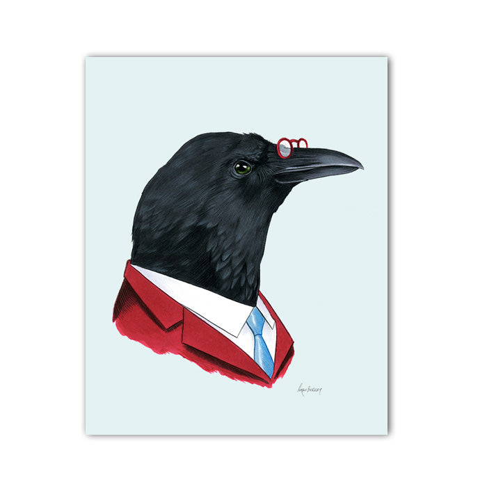 Crow Gentleman Art Print