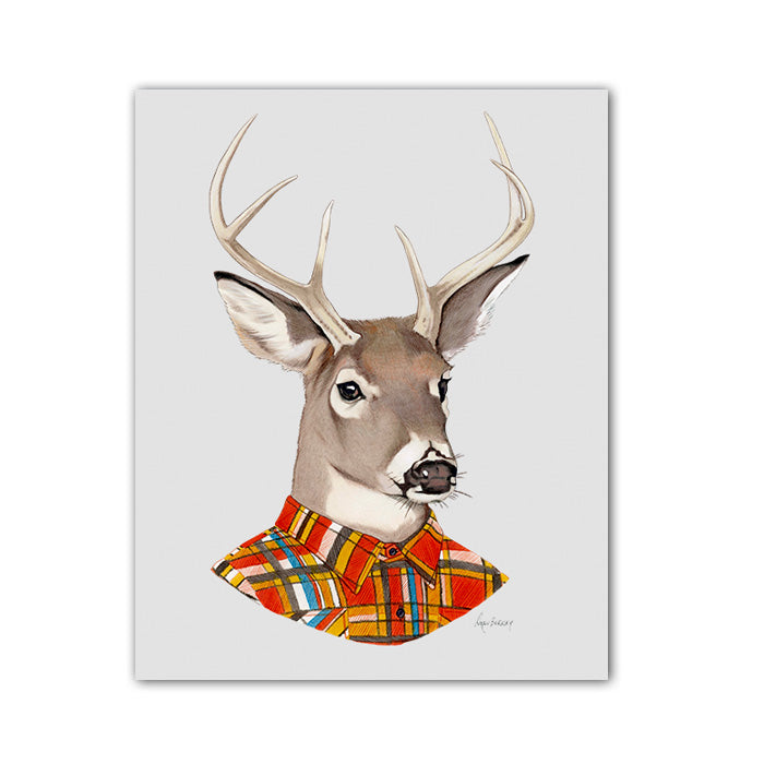 Deer Art Print - Buck – Berkley Illustration