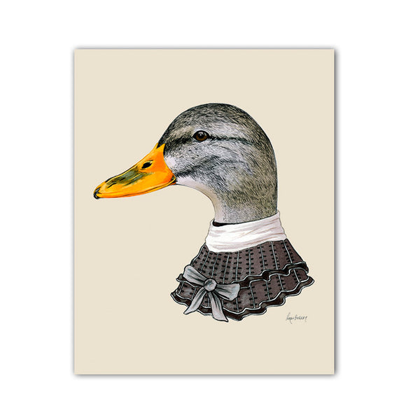 Duck Lady Art Print