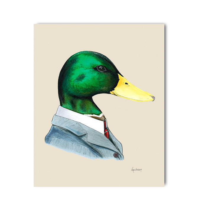 Duck Gentleman Art Print