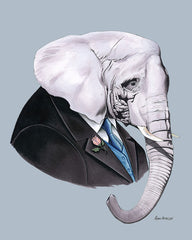 Elephant Gentleman Art Print