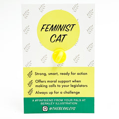 Enamel Pin - Feminist Cat