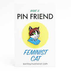Enamel Pin - Feminist Cat