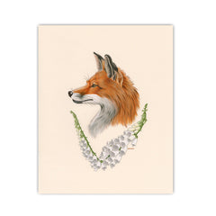 Fox / Foxglove - Naked Animals Print