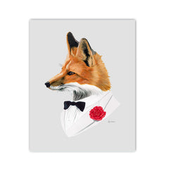 Fancy Fox Art Print