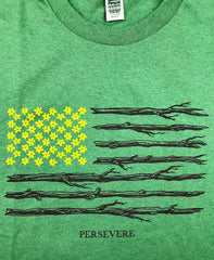 Persevere T-shirt : America Nature Flag
