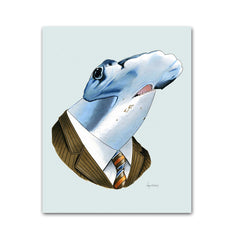 Shark art print - Hammerhead