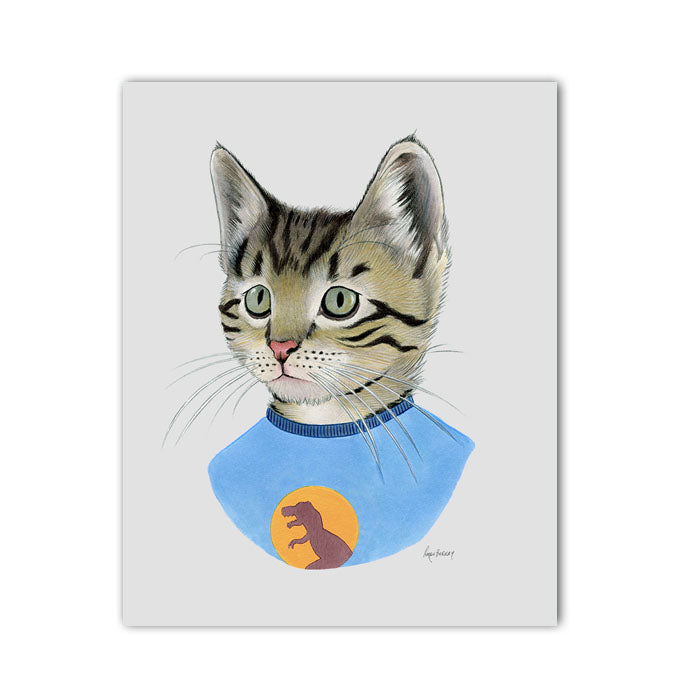 Cat art print - Tabby Kitten