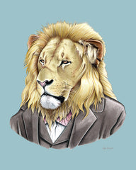 Lion Gentleman Art Print