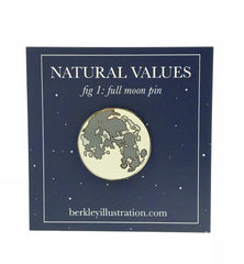 Enamel Pin - Full Moon - Natural Values