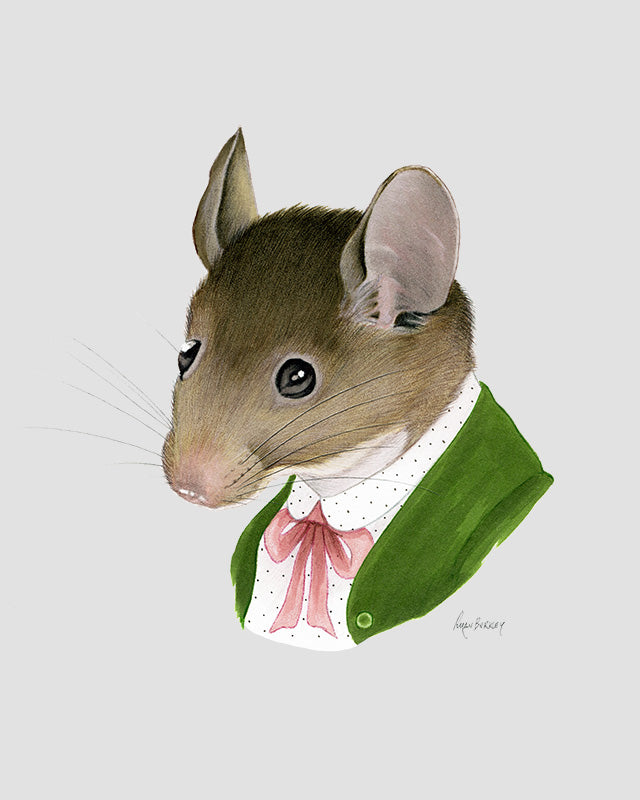 Mouse Lady Sticker Mouse Lady art print – Berkley Illustration