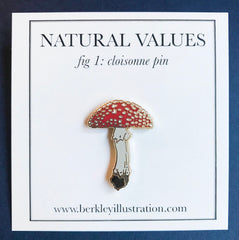 Enamel Pin - Mushroom - Natural Values