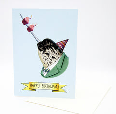 Happy Birthday Card - Party Narwhal