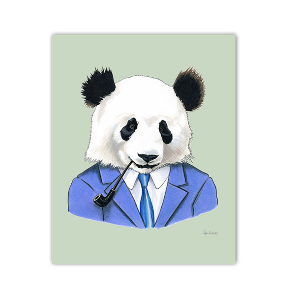 Panda Gentleman art print