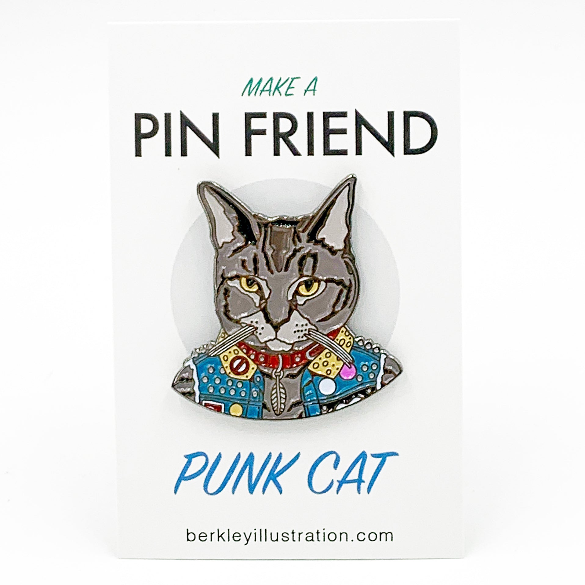 Enamel Pin - Punk Cat