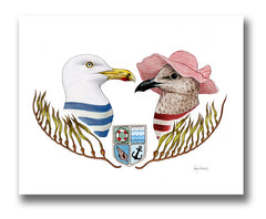 Seagull Bird Couple