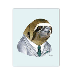 Sloth Gentleman Art Print