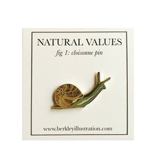 Enamel Pin - Snail - Natural Values