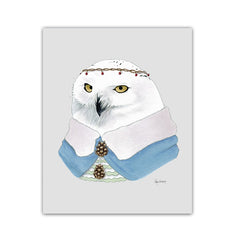 Owl Art Print - Snowy Owl
