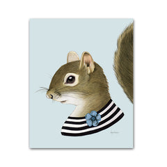 Squirrel lady Art Print
