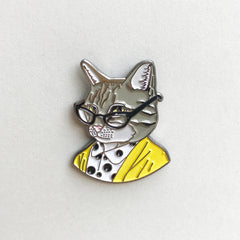 Enamel Pin - Tabby Cat Lady