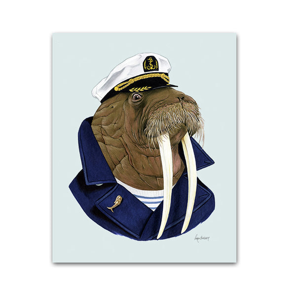 Walrus art print