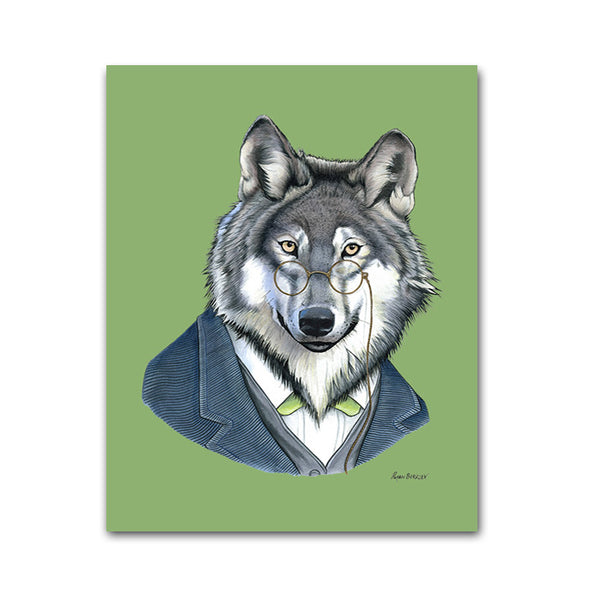 Wolf Gentleman Art Print